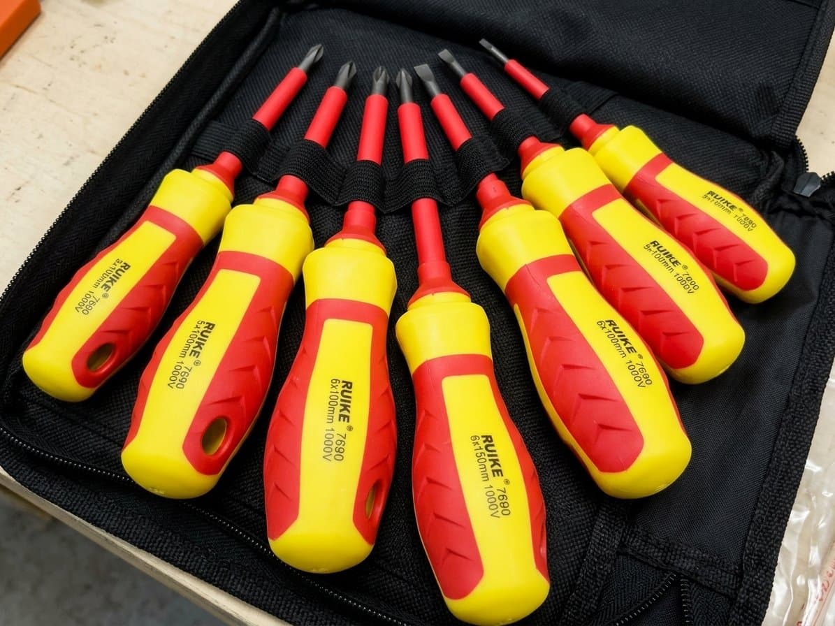 jeu de tournevis isolés RUIKE (1000V),